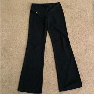 Long black under armour workout pants